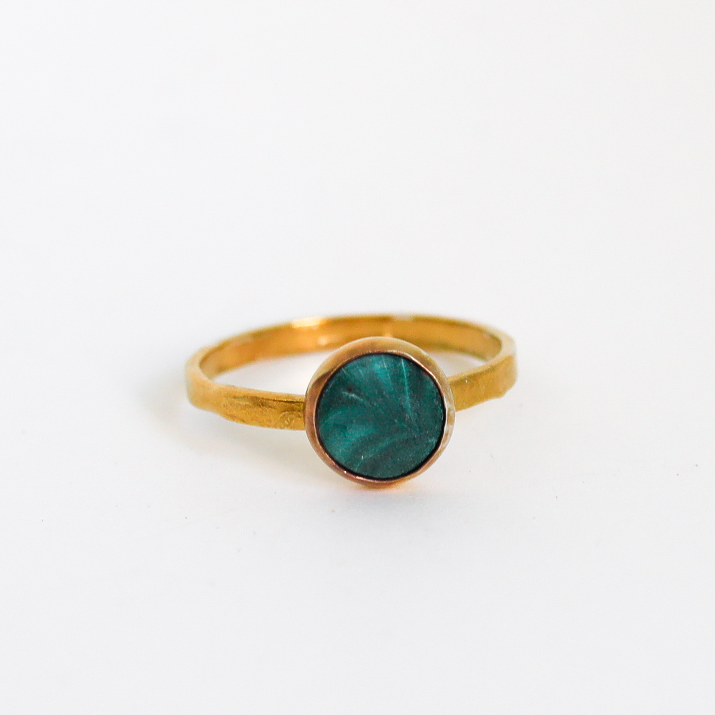 Limited Edition Gemstone Stacking Rings - Opal, Chrysoprase, Lapis, Malachite or Moonstone