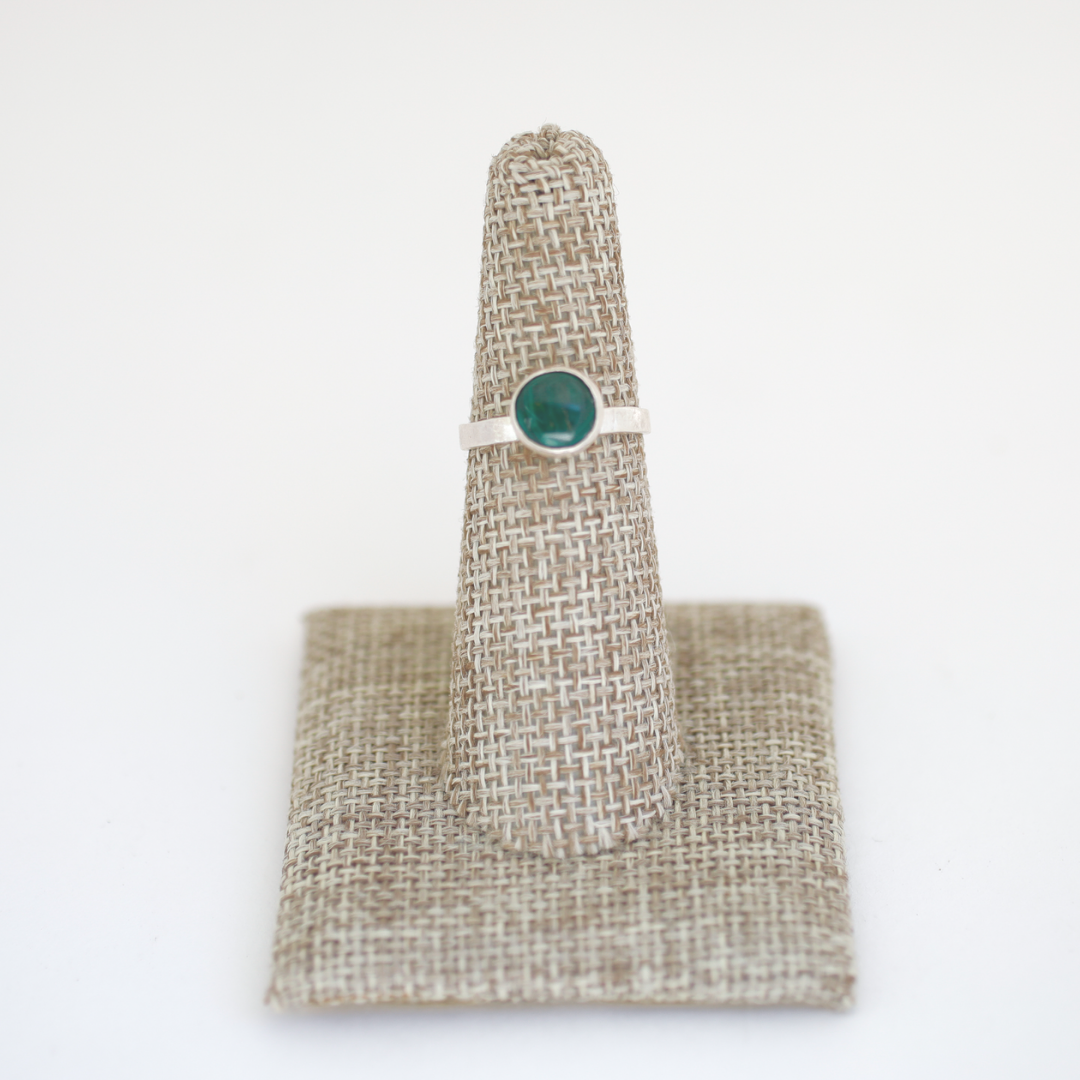 Limited Edition Gemstone Stacking Rings - Opal, Chrysoprase, Lapis, Malachite or Moonstone
