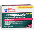 GNP Lansoprazole 15mg DR Capsules – Acid Reducer – 42 Count