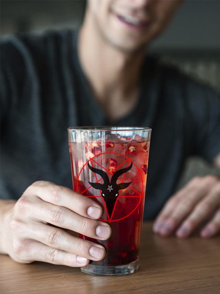 Satan Goat Head Pint Glass -SPIdeals Designs