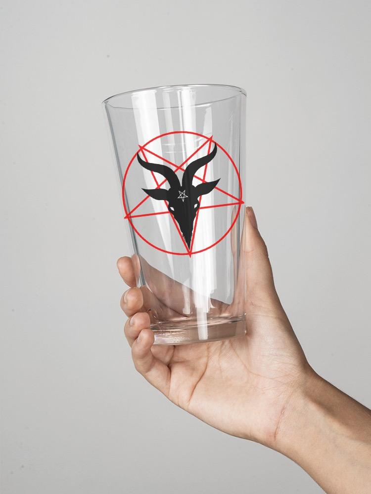 Satan Goat Head Pint Glass -SPIdeals Designs