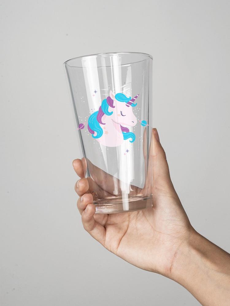 Unicorn And Galaxy Pint Glass -SPIdeals Designs