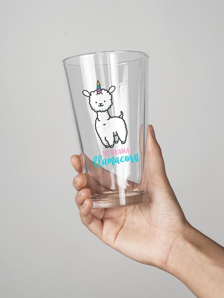 The No Drama Llamacorn Pint Glass -SPIdeals Designs