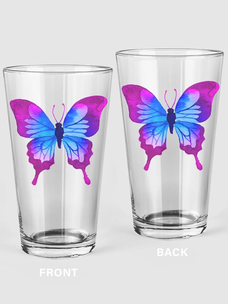 A Colofrul Butterfly Pint Glass -SPIdeals Designs