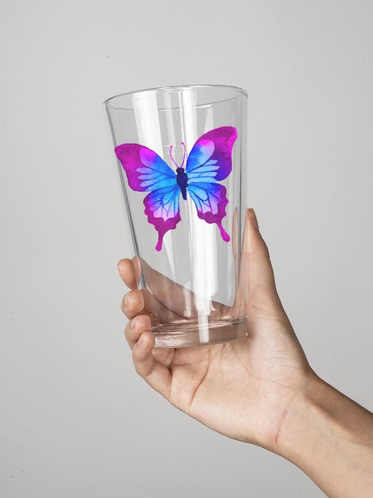 A Colofrul Butterfly Pint Glass -SPIdeals Designs