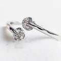 Style: Clear Stones - Silver 925 - Match Made in Heaven Rings in Silver/Gold/Rose Gold and Clear or Pink Diamond Crystals