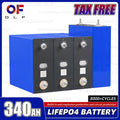 Grade A 3.2V 340AH Lifepo4 Battery 8000 Cycles Brand New Lithium Iron Phosphate Rechargeable Cell For RV EV Solar Camping No Tax