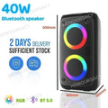 80W High Power Speaker Portable Dual 3-inch HIFI RGB Light Outdoor Audio System for Audience Wireless Boombox TWS/FM Z250213