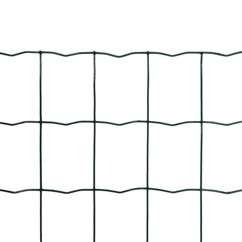 Euro Fence Steel 32.8ftx3.3ft Green