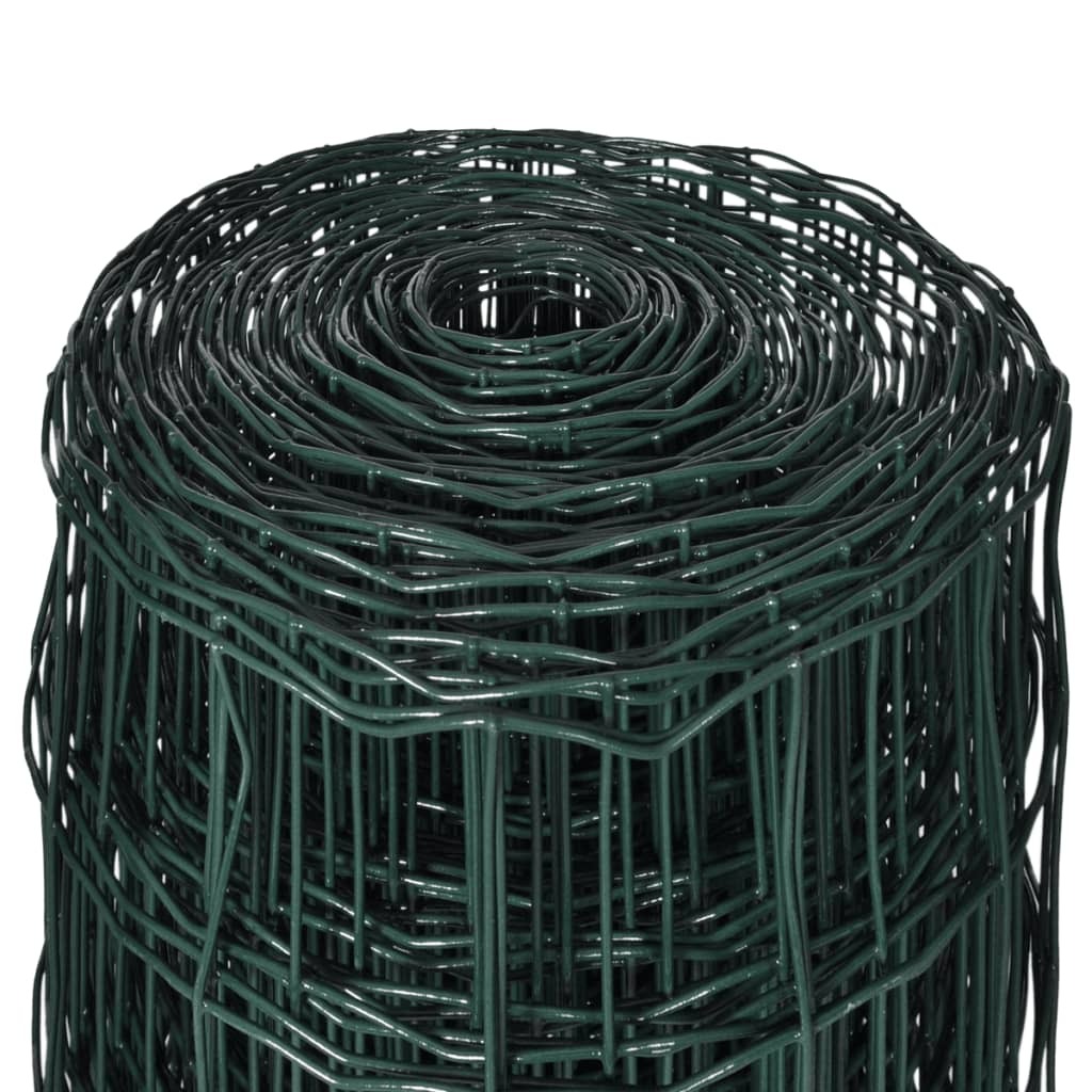 Euro Fence Steel 32.8ftx3.3ft Green