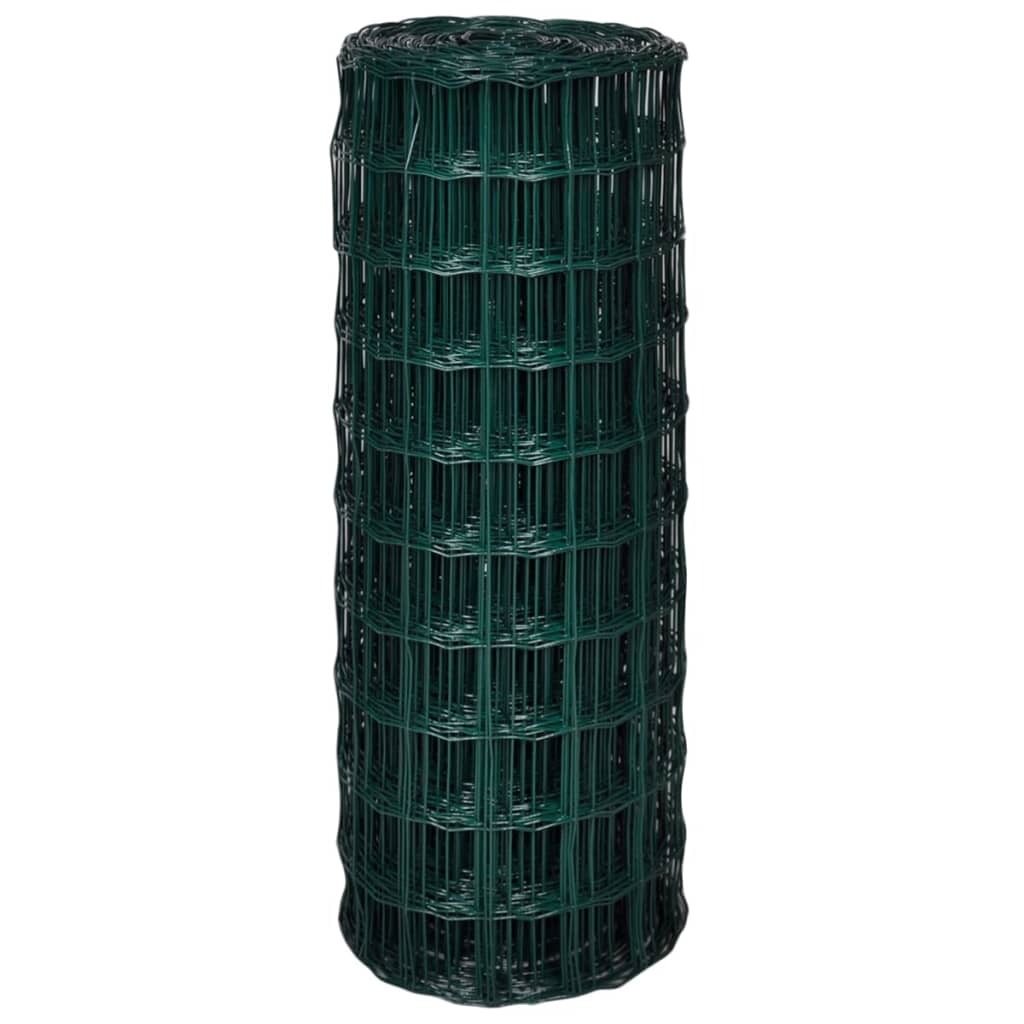 Euro Fence Steel 82ftx3.3ft Green