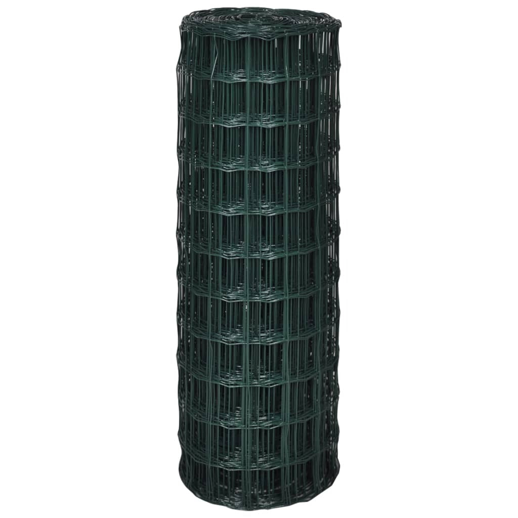 Euro Fence Steel 82ftx3.9ft Green