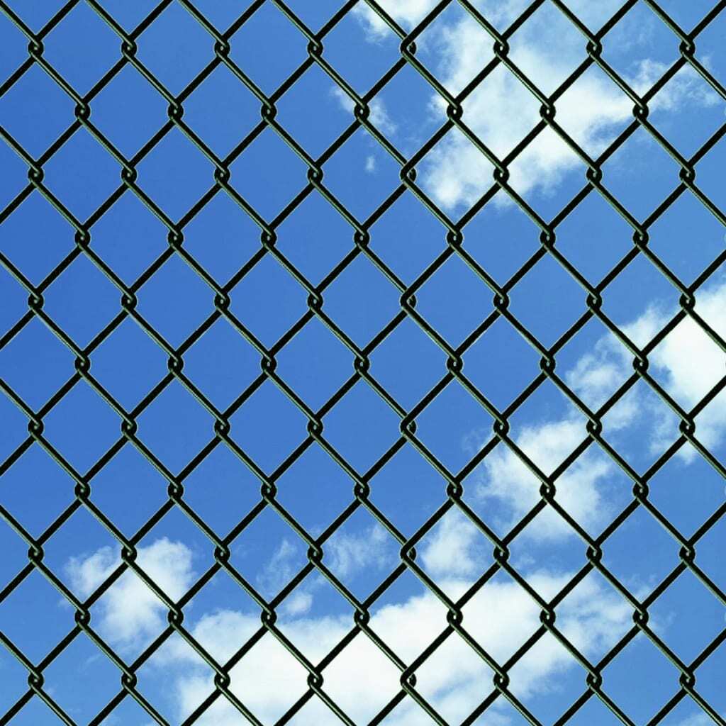 Chain Link Fence with Posts Spike Steel 2.6ftx82ft