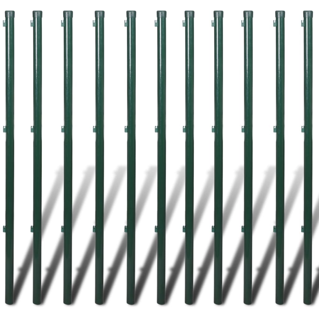 Chain Link Fence with Posts Spike Steel 2.6ftx82ft