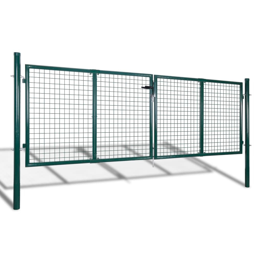 Garden Mesh Gate Fence Door Wall Grille 118.1x29.5