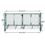 Garden Mesh Gate Fence Door Wall Grille 118.1x29.5