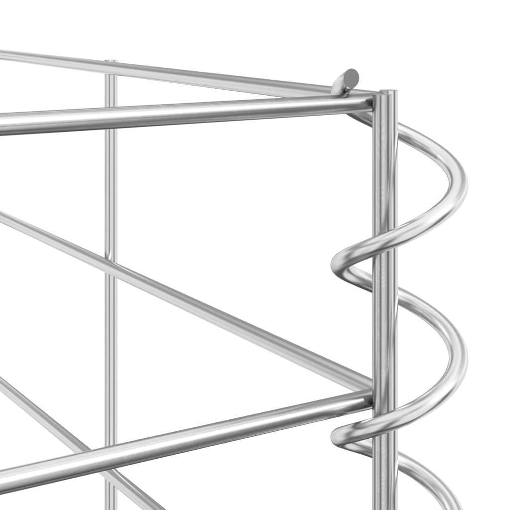 6 Piece Gabion Set Galvanized Wire