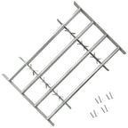 Adjustable Security Grille for Windows with 4 Crossbars 27.6"-41.3