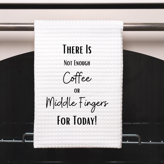 Funny Kitchen Towel with Sarcastic Quote | Decorative Hand Towel Funny Saying for Kitchen or Bathroom| Humorous Dish Towel  for Kitchen Gift