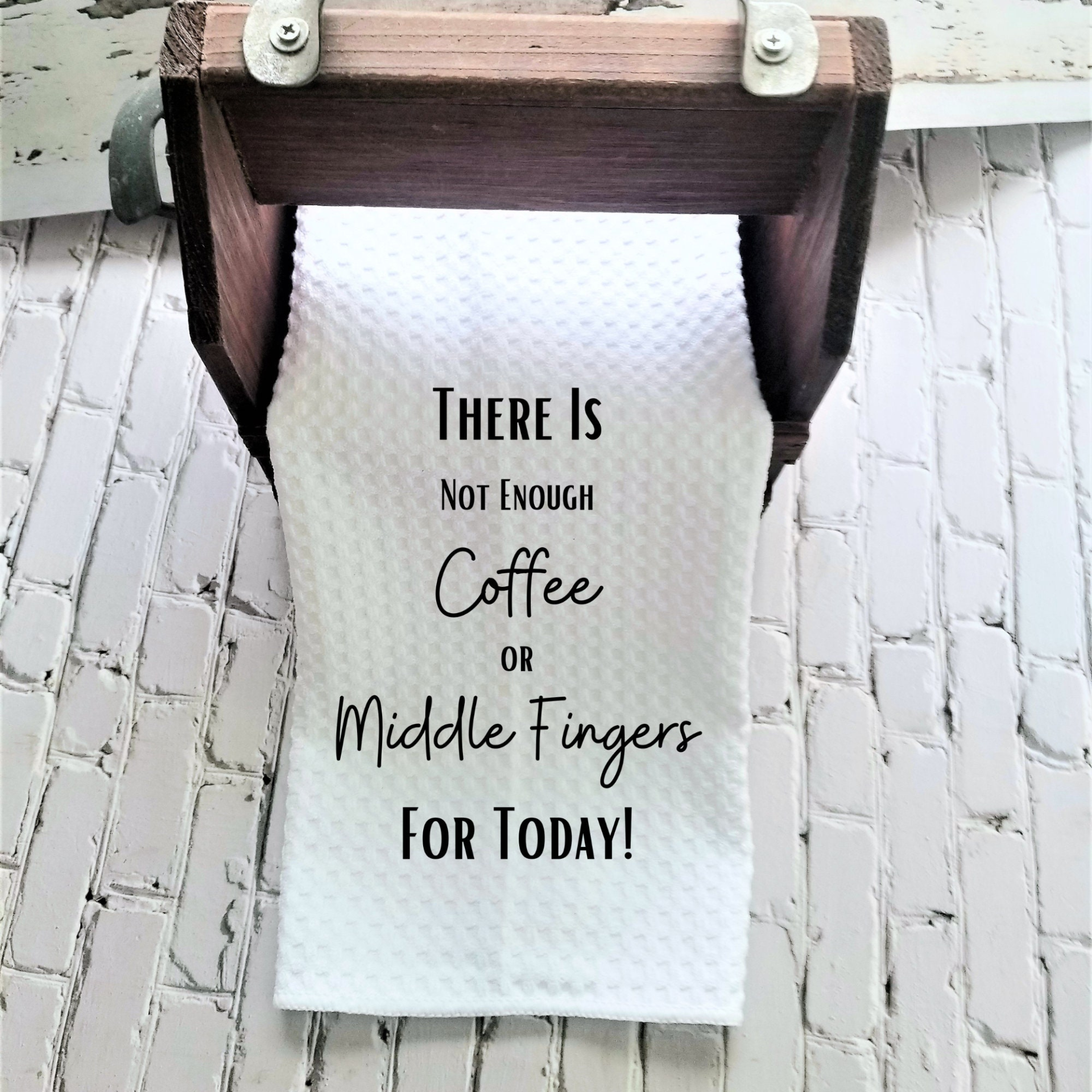 Funny Kitchen Towel with Sarcastic Quote | Decorative Hand Towel Funny Saying for Kitchen or Bathroom| Humorous Dish Towel  for Kitchen Gift