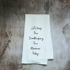 Dumbfuckery Humorous Dish Towel | Funny Kitchen Towel with Sarcastic Quote | Decorative Hand Towel for Hostess Gift
