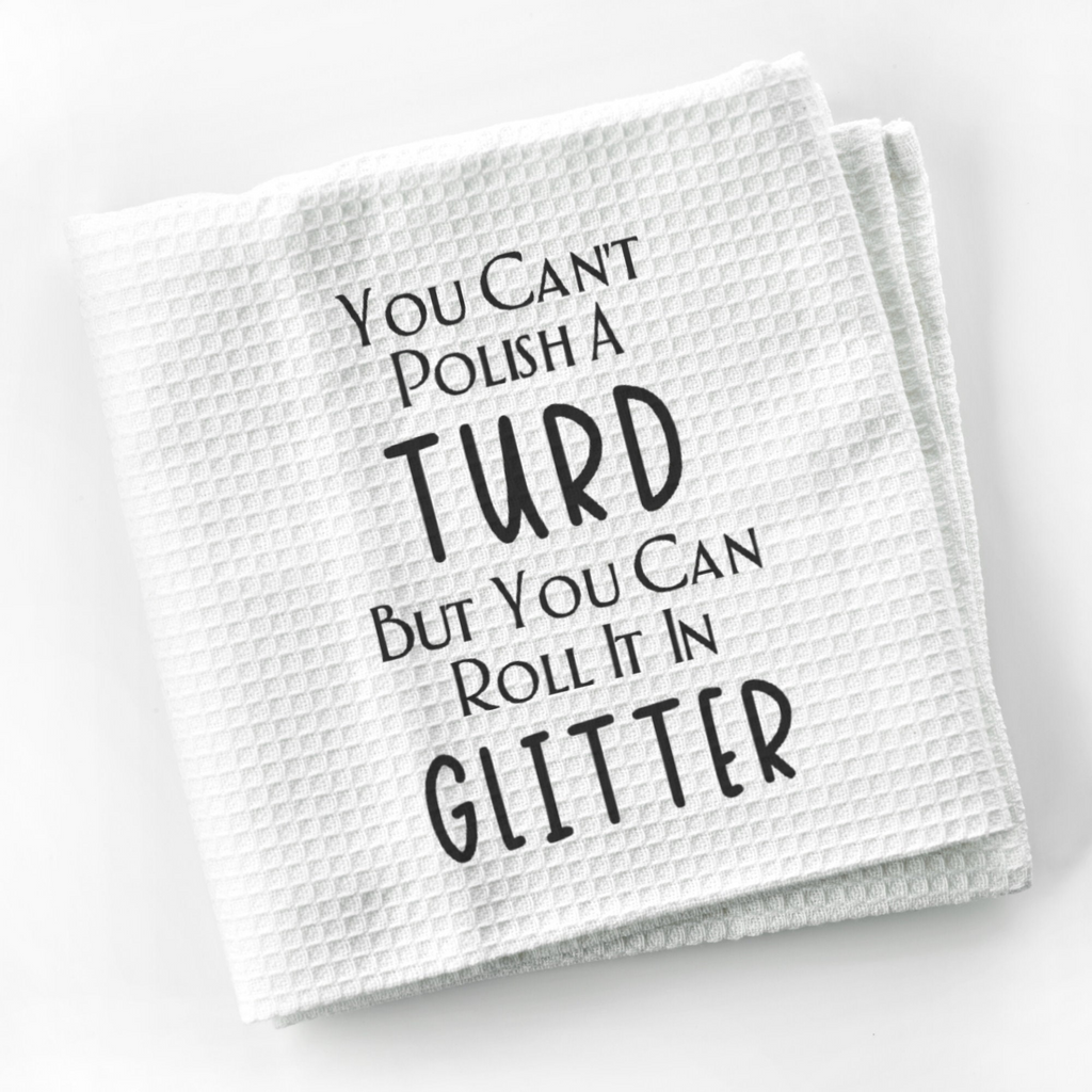 Funny Saying Dish Towel | Funny Kitchen Towel with Sarcastic Quote | Decorative Hand Towel for Housewarming Gift
