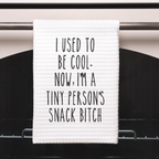 Mom Life Funny Tea Towel | Funny Kitchen Towel with Quote | Funny Towel Sayings for Mom Cook Gift