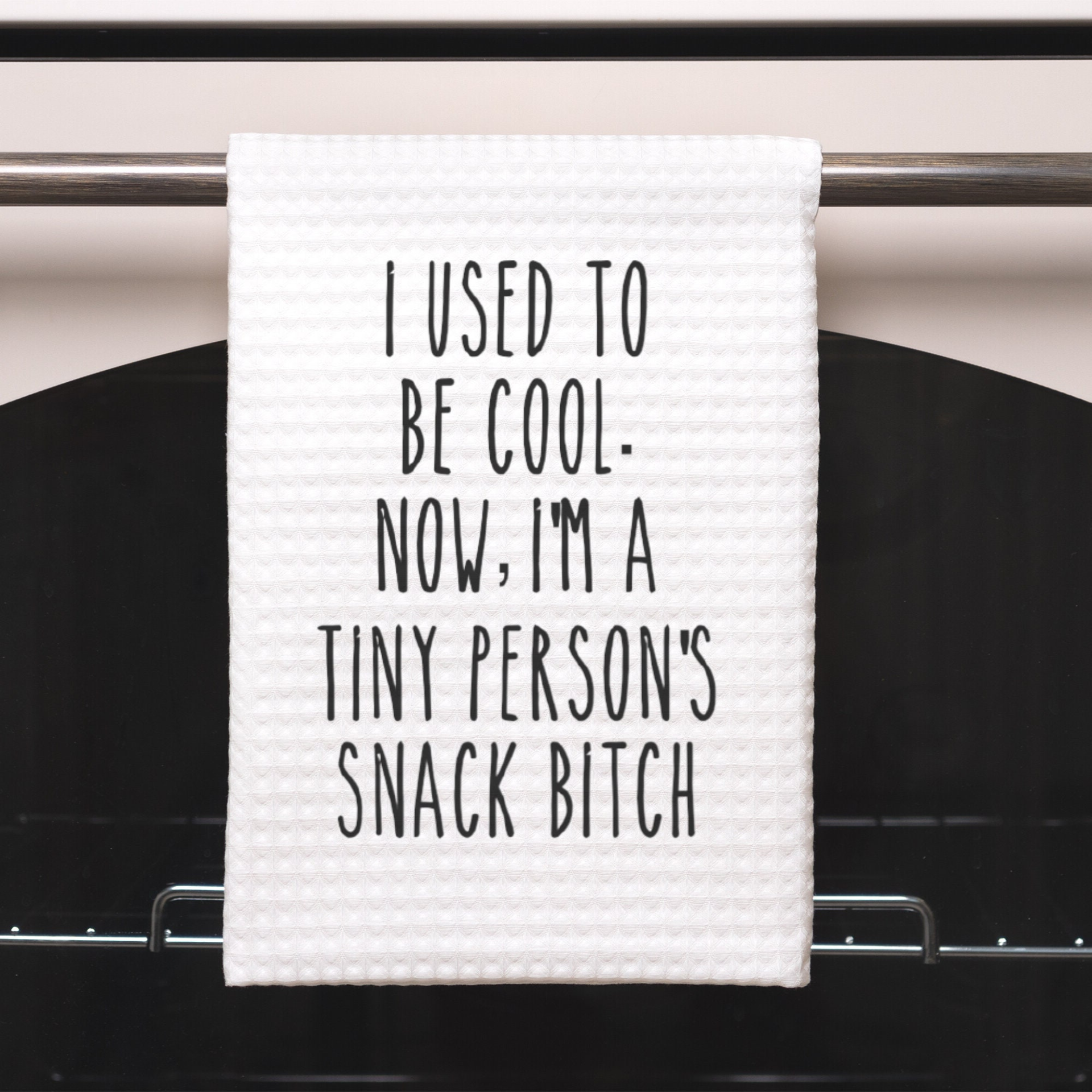 Mom Life Funny Tea Towel | Funny Kitchen Towel with Quote | Funny Towel Sayings for Mom Cook Gift