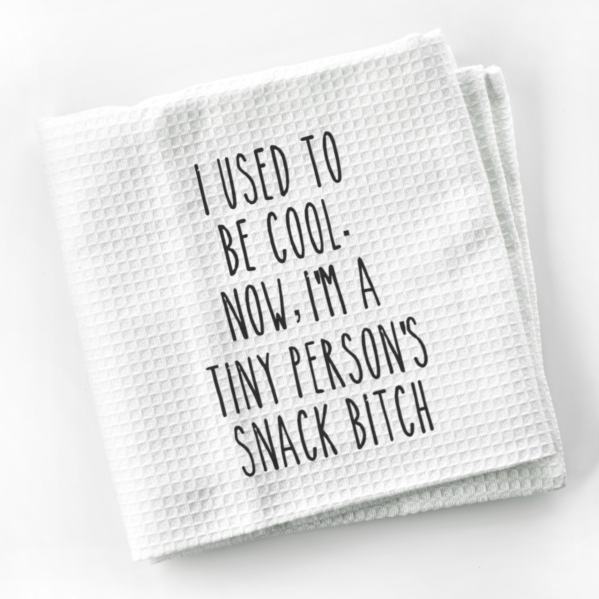 Mom Life Funny Tea Towel | Funny Kitchen Towel with Quote | Funny Towel Sayings for Mom Cook Gift