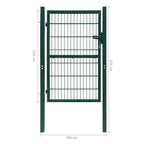 2D Fence Gate (Single) Green 39.4x47.2