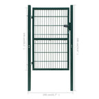2D Fence Gate (Single) Green 39.4x55.1