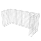 Gabion Triple Wheelie Bin Surround Steel 98.4"x39.4"x47.2