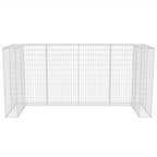 Gabion Triple Wheelie Bin Surround Steel 98.4"x39.4"x47.2