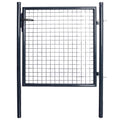 Mesh Garden Gate Galvanised Steel 39.4x39.4" Grey