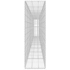 Gabion Wall with Covers Galvanized Steel 236"x11.8"x39.4