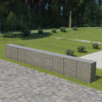 Gabion Wall with Covers Galvanized Steel 354"x19.7"x39.4