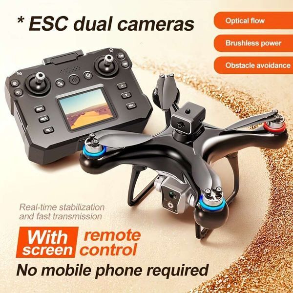 Equipped With Screen Display Remote Control+Sd Card+Card Reader+Handbag, RC Remote-Controlled Airplane, Quadcopter Electrically Adjustable Dual Cameras, Capable