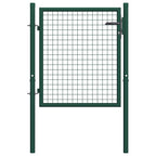 Fence Gate Steel 39.4x29.5" Green