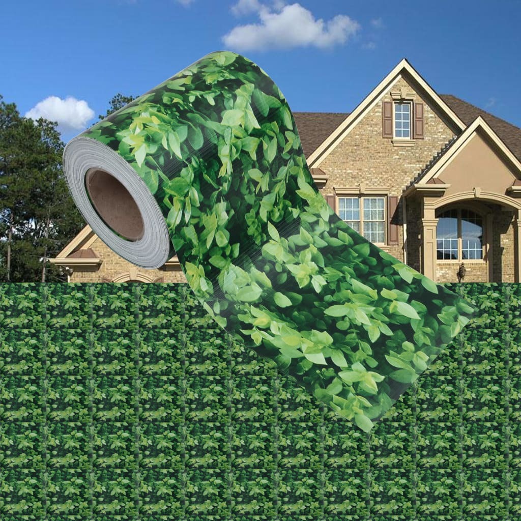 Garden Privacy Screen PVC 114.8'x0.6'Green