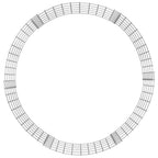 Circular Gabion Pole Galvanized Steel 39.4"x19.7