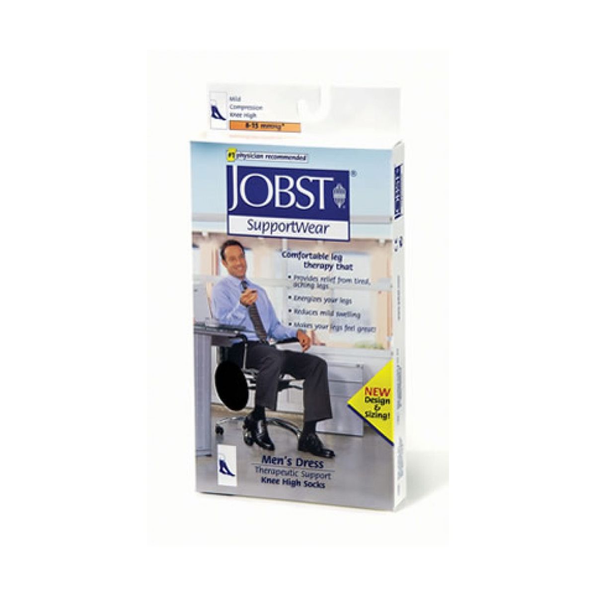 Jobst SupportWear Men S Dress Knee High Socks X-Large Brown