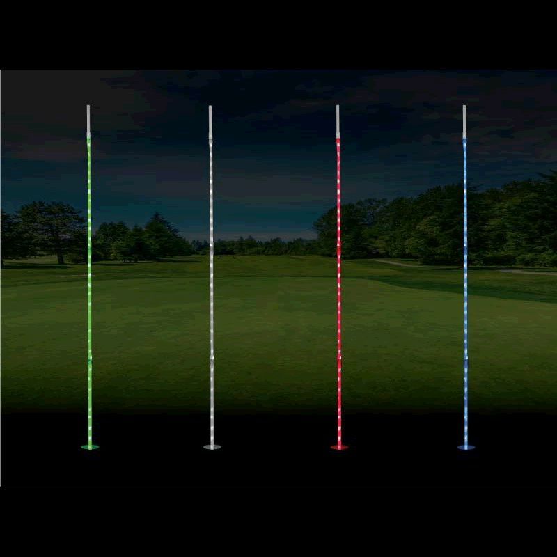 LED 78 Inch Red Flag Stick
