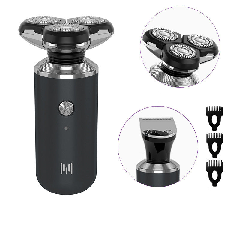 Color: Black, style: Standard configuration plus sp - Washing Razor Mini Electric Cross-Border Men'S Wholesale Usb Shaver Whole Body Shave New D4 Five In One