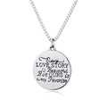 Love Quote Pendant and Chain Necklace