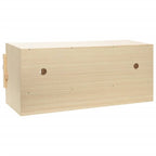 Chicken Laying Nest 4 Compartments 41.7"x15.7"x17.7" Solid Pine Wood