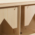 Chicken Laying Nest 4 Compartments 41.7"x15.7"x17.7" Solid Pine Wood