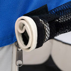 Foldable Dog Playpen with Carrying Bag Blue 43.3"x43.3"x22.8