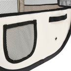 Foldable Dog Playpen with Carrying Bag Blue 43.3"x43.3"x22.8