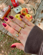 Wavy Cross Ring