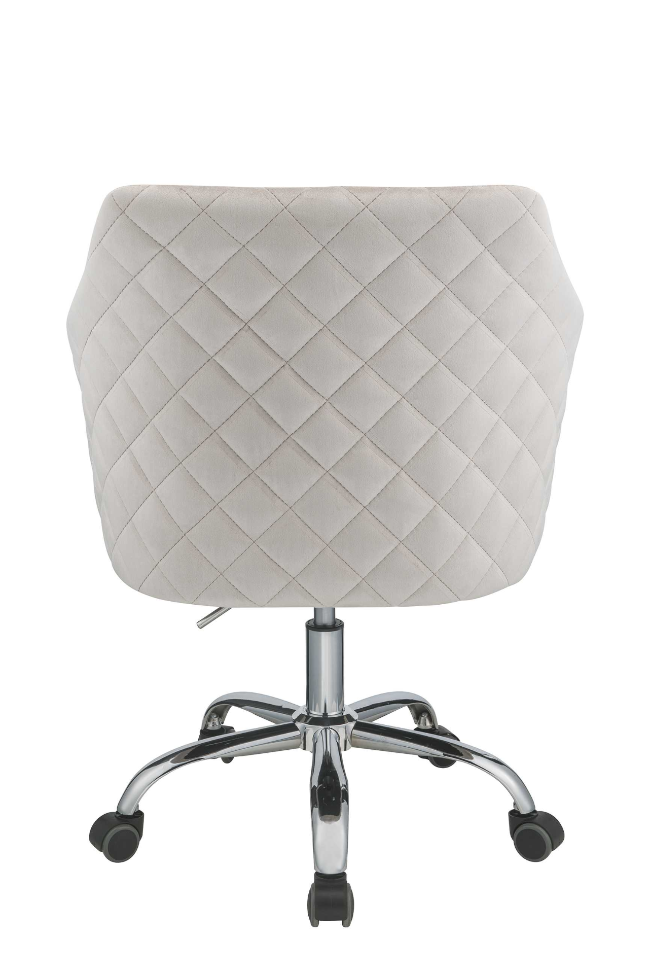 25" X 23" X 37" Champagne Velvet Office Chair